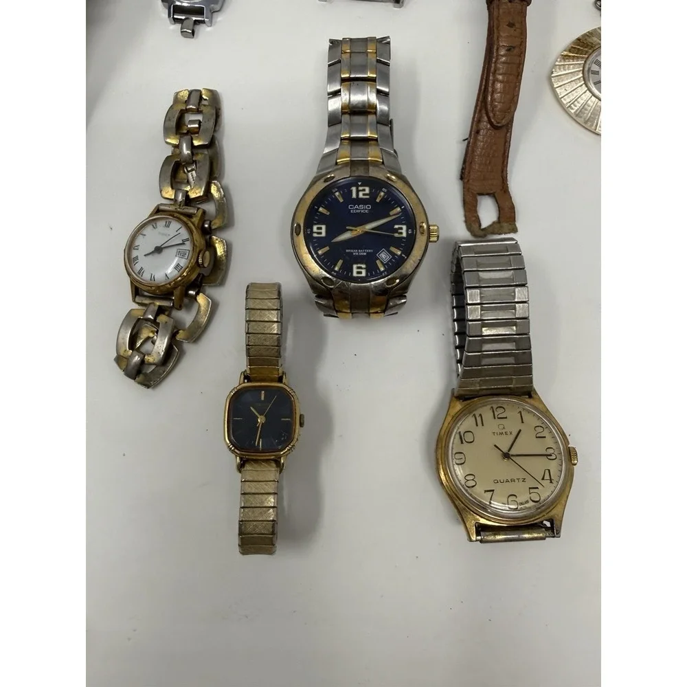 15 Watch Lot Invicta Casio Timex Vostok Tommy Bahama Parts Repair Untested
